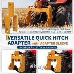 3 Point Quick Hitch Adapter Attachment 3000lb For Category 1 Tractor Heavy Duty