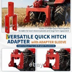 3 Point Quick Hitch Adapter Attachment 3000lbs For Category 1 Tractor Heavy Duty
