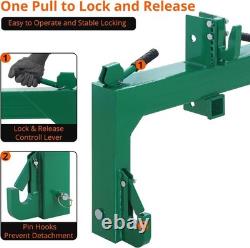 3 Point Quick Hitch Heavy-Duty 3000LB FOR Category 1 2 Tractor 2 Receiver Hitch