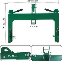 3 Point Quick Hitch Heavy-Duty 3000LB FOR Category 1 2 Tractor 2 Receiver Hitch