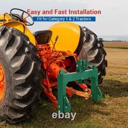 3 Point Quick Hitch Heavy-Duty 3000LB FOR Category 1 2 Tractor 2 Receiver Hitch