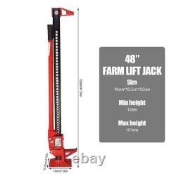 3 Ton Farm Jack Heavy Duty 48 Inch 1200mm High Lifting Ratchet Tractor Farm Jack