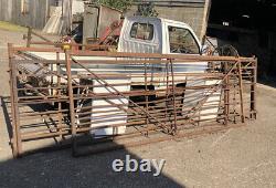 3 Vintage Metal Heavy Duty Pig/Farming/Garden Hurdles 329-449cm Length