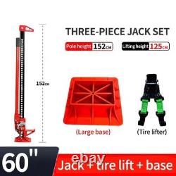 3piece Heavy-duty Ratcheting Off Road Utility Farm Jack For Tractor, Suv, Truck