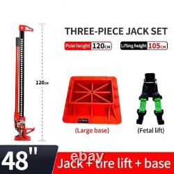 3piece Heavy-duty Ratcheting Off Road Utility Farm Jack For Tractor, Suv, Truck