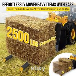 43 in 2500 LBS Clamp on Pallet Forks Heavy Duty Tractor Forks Quick Attach Bu