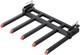 48in Clamp-on Debris Forks, 1130kg Heavy Duty 5 Tine Tractor Bucket Attachment