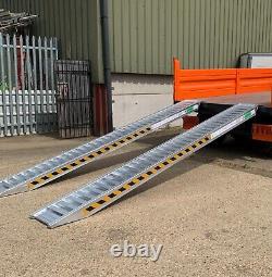 4 Meter Aluminium Loading Ramps 3 Ton Heavy Duty Pair, Includes VAT & Delivery