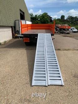 4 Meter Aluminium Loading Ramps 3 Ton Heavy Duty Pair, Includes VAT & Delivery