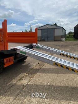 4 Meter Aluminium Loading Ramps 3 Ton Heavy Duty Pair, Includes VAT & Delivery