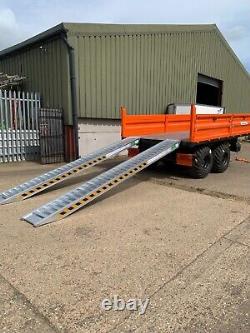 4 Meter Aluminium Loading Ramps 6 Ton Heavy Duty Pair, Includes VAT & Delivery