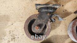 4x Extra Heavy Duty Muvtons Swivel Castor Wheels 1000kg each