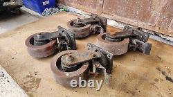 4x Extra Heavy Duty Muvtons Swivel Castor Wheels 1000kg each