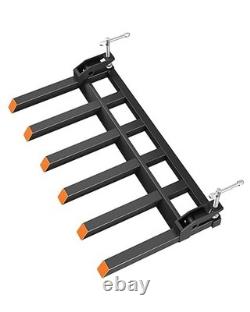 58 4000lbs Pallet Forks Heavy Duty For Tractor Attachments Loader Bucket Forks