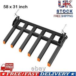 58 Pallet Forks Heavy Duty 4000lbs Forks for Loader Bucket, Tractor Attachments
