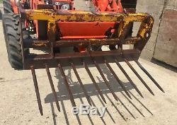 5ft Heavy Duty Fork Muck Manure Logs VAT INCLUDED Loader Tractor Euro Brackets
