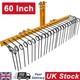 60 Inch Lawn Tractor Rake 3 Point Hitch Landscape Rake Attaches For Cat 0 Cat 1