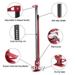 60 inch 3 Tonne High Lift Farm Jack for 4x4 Tractors Trucks, Red Heavy Duty UK