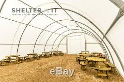 65ft Heavy Duty Polytunnel Poly Tunnel Galvanised Steel Frame Building Dome Tent