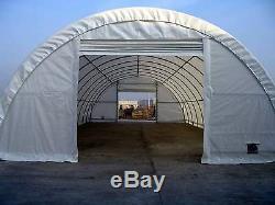 65ft Heavy Duty Polytunnel Poly Tunnel Galvanised Steel Frame Building Dome Tent