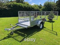 6x4 Road Trailer With Cage Kit 6x4 Genuine Apache 750KG Heavy Duty Galvanised