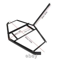74in Drag Driveway Tractor Harrow Heavy Duty Steel Lawn Leveling Rake For AT HOT