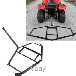 74in Drag Driveway Tractor Harrow Heavy Duty Steel Lawn Leveling Rake For AT HOT