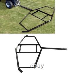 74in Drag Driveway Tractor Harrow Heavy Duty Steel Lawn Leveling Rake For AT HOT
