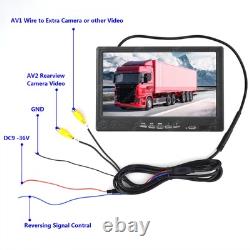 7 Monitor Waterproof Heavy Duty Rear Reversing Camera for Van Tractor Truck Bus