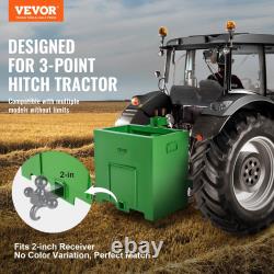 800lbs Capacity Ballast Box for 2 Inch Hitch Category 1 Tractor Heavy Duty