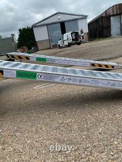 8' Loading Ramps 4 TON Heavy Duty 2.5m Long Pair, UK Stock Includes Delivery