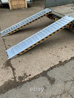 8' Loading Ramps 4 TON Heavy Duty 2.5m Long Pair, UK Stock Includes Delivery