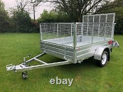 8x5 trailer brand new, galvanised, heavy duty, with cage kit and rear ramp, New