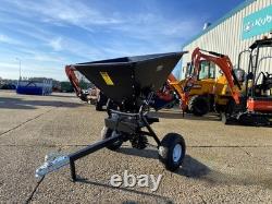 ATV 350lb heavy duty multipurpose towable spreader