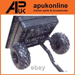 ATV Quad 700kg Tipping Trailer with Hitch for Landscaping Gravel Soil Hay Muck