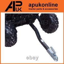 ATV Quad 700kg Tipping Trailer with Hitch for Landscaping Gravel Soil Hay Muck