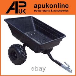 ATV Yard Trailer 700kg Tipping Utility Dump Cart for Hay Manure Landscaping Use