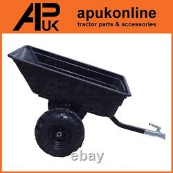 ATV Yard Trailer 700kg Tipping Utility Dump Cart for Hay Manure Landscaping Use