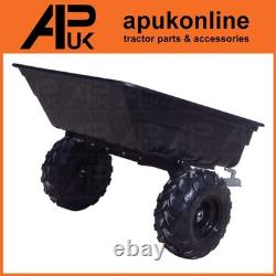 ATV Yard Trailer 700kg Tipping Utility Dump Cart for Hay Manure Landscaping Use