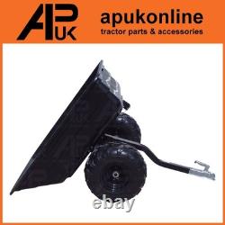 ATV Yard Trailer 700kg Tipping Utility Dump Cart for Hay Manure Landscaping Use
