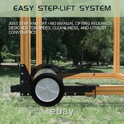 Adjustable Chicken Tractor Mobility Kit 6 Heavy-Duty Wheels for Easy Movement