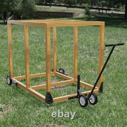 Adjustable Chicken Tractor Mobility Kit 6 Heavy-Duty Wheels for Easy Movement