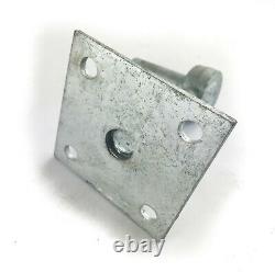 Adjustable Hook On Plate Gate Hanger 100mm 4 Square Pin 19mm Heavy Duty Galv