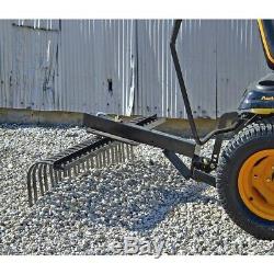 Agri-Fab Rock Rake Tractor Attachment 48 in Riding Mower Box Scraper Heavy Duty