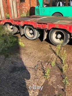 Andover Heavy Duty Step Frame Low Loader Trailer, Jan'20 Mot, Outriggers, Ramps