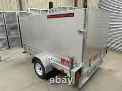 Apache 8X5 Heavy Duty Trailer Gardener Landscaper Extra High Sides & Rear Ramp