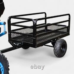 Apache ATV Trailer Garden 400 Black Heavy-Duty Single Axle Tipping Trailer