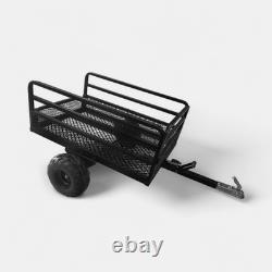 Apache ATV Trailer Garden 400 Black Heavy-Duty Single Axle Tipping Trailer