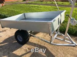 Apache ATV Trailer Groundsman 11OO Trailer Easy Winch Tipping Trailer Heavy Duty
