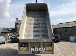 #B1266 Alloy body 18 tonne heavy duty dump trailer 10-stud commercial axles VGC